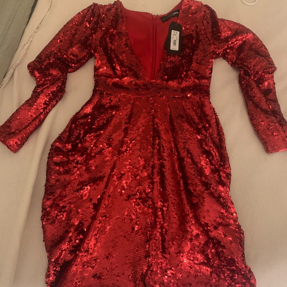 Gabrielle Union (NY&Co) Red Sequence Dress